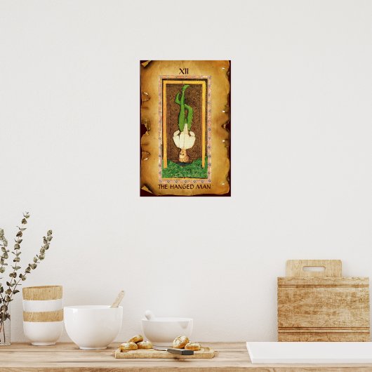 ANTIEK STREEFCIJFERS 12 / HET BEHANDELDE MAN POSTER (Keuken)