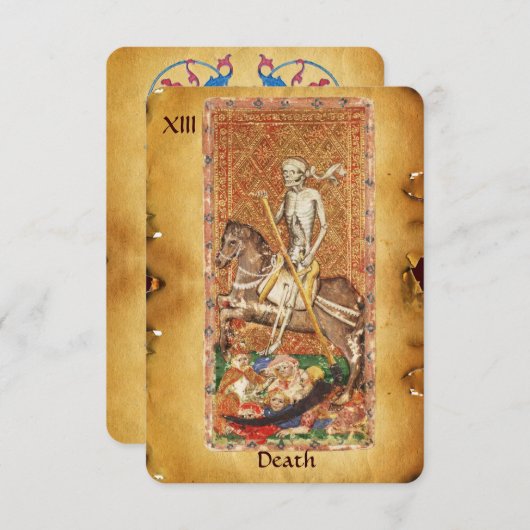 ANTIEK STREEFCIJFERS 13 / DOODSTRAF AANKONDIGING (Voorkant / Achterkant)