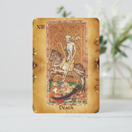 ANTIEK STREEFCIJFERS 13 / DOODSTRAF AANKONDIGING (Staand voorkant)