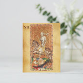 ANTIEK STREEFCIJFERS 13 / DOODSTRAF BRIEFKAART (Staand voorkant)