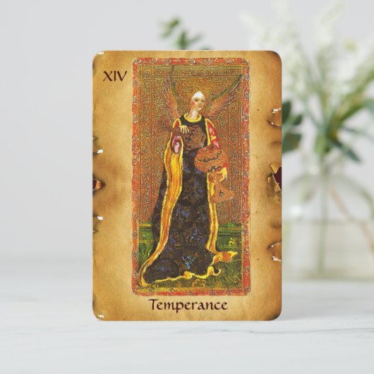 ANTIEK STREEFCIJFERS 14 / TEMPERANTIE AANKONDIGING (Staand voorkant)