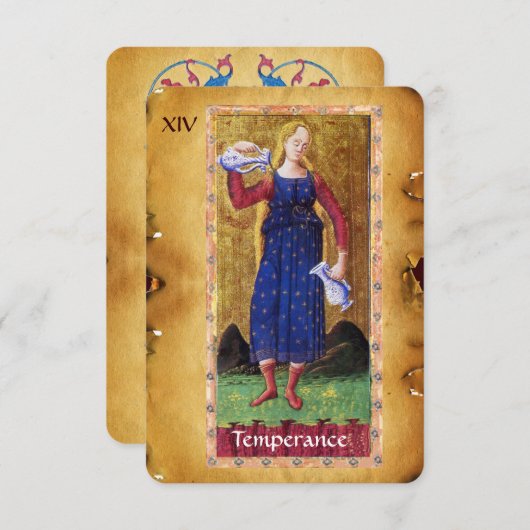 ANTIEK STREEFCIJFERS 14 / TEMPERANTIE AANKONDIGING (Voorkant / Achterkant)