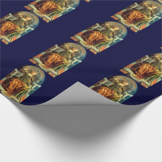 ANTIEK STREEFCIJFERS 14 / TEMPERANTIE CADEAUPAPIER (Hoek)