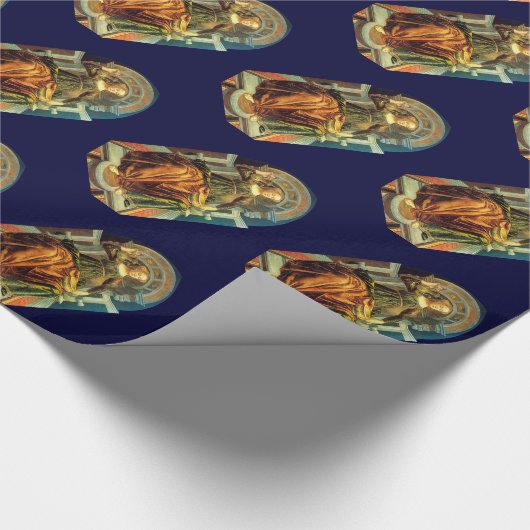 ANTIEK STREEFCIJFERS 14 / TEMPERANTIE CADEAUPAPIER (Hoek)