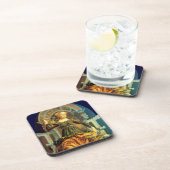 ANTIEK STREEFCIJFERS 14 / TEMPERANTIE DRANKJES ONDERZETTER (Rechterzijde)