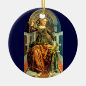 ANTIEK STREEFCIJFERS 14 / TEMPERANTIE KERAMISCH ORNAMENT (Voorkant)