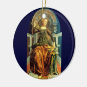 ANTIEK STREEFCIJFERS 14 / TEMPERANTIE KERAMISCH ORNAMENT (Links)