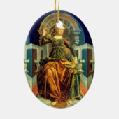 ANTIEK STREEFCIJFERS 14 / TEMPERANTIE KERAMISCH ORNAMENT (Achterkant)