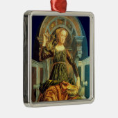 ANTIEK STREEFCIJFERS 14 / TEMPERANTIE METALEN ORNAMENT (Rechts)