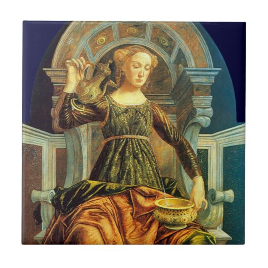 ANTIEK STREEFCIJFERS 14 / TEMPERANTIE TEGELTJE (Voorkant)