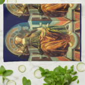 ANTIEK STREEFCIJFERS 14 / TEMPERANTIE THEEDOEK (Gevouwen)