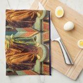 ANTIEK STREEFCIJFERS 14 / TEMPERANTIE THEEDOEK (Quarter Fold)