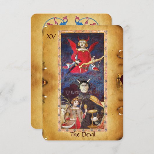 ANTIEK STREEFCIJFERS 15 / DEVIL AANKONDIGING (Voorkant / Achterkant)