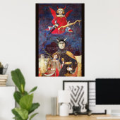 ANTIEK STREEFCIJFERS 15 / DEVIL POSTER (Thuiskantoor)