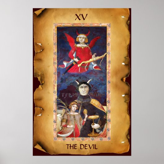 ANTIEK STREEFCIJFERS 15 / DEVIL POSTER (Voorkant)