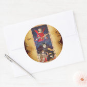 ANTIEK STREEFCIJFERS 15 / DEVIL RONDE STICKER (Envelop)