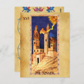 ANTIEK STREEFCIJFERS 16 / TOWER BRIEFKAART (Voorkant / Achterkant)