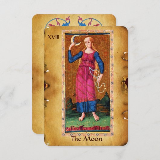 ANTIEK STREEFCIJFERS 18 / HET MOON AANKONDIGING (Voorkant / Achterkant)