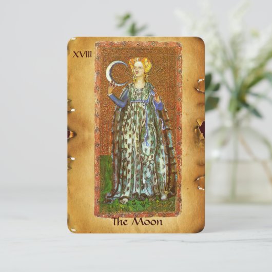 ANTIEK STREEFCIJFERS 18 / HET MOON AANKONDIGING (Staand voorkant)