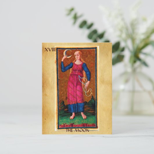 ANTIEK STREEFCIJFERS 18 / HET MOON BRIEFKAART (Staand voorkant)
