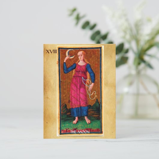 ANTIEK STREEFCIJFERS 18 / HET MOON BRIEFKAART (Staand voorkant)