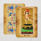 ANTIEK STREEFCIJFERS 19 / DE ZON AANKONDIGING (Voorkant / Achterkant)