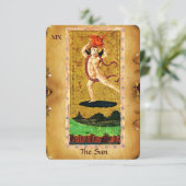 ANTIEK STREEFCIJFERS 19 / DE ZON AANKONDIGING (Staand voorkant)