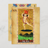 ANTIEK STREEFCIJFERS 19 / DE ZON BRIEFKAART (Voorkant / Achterkant)