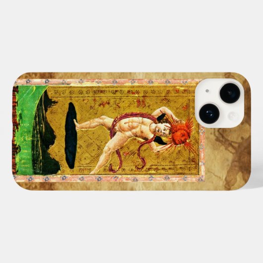 ANTIEK STREEFCIJFERS 19 / DE ZON Case-Mate iPhone CASE (Achterkant (horizontaal))