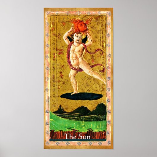 ANTIEK STREEFCIJFERS 19 / DE ZON POSTER (Voorkant)