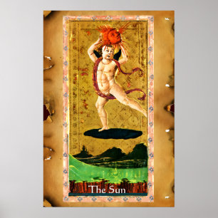 ANTIEK STREEFCIJFERS 19 / DE ZON POSTER