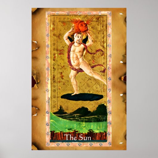 ANTIEK STREEFCIJFERS 19 / DE ZON POSTER (Voorkant)