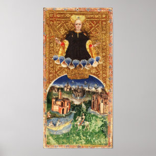 ANTIEK STREEFCIJFERS 21 / DE WERELD POSTER