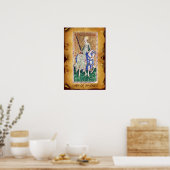 ANTIEK STREEFCIJFERS VOOR HERVERZEKERING/LADY VAN  POSTER (Keuken)