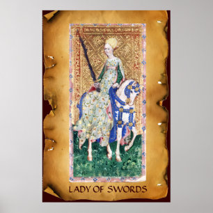 ANTIEK STREEFCIJFERS VOOR HERVERZEKERING/LADY VAN POSTER