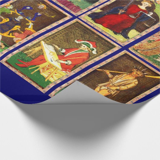 ANTIEK STREEFCIJFERS VOOR VERLENGING CADEAUPAPIER (Hoek)