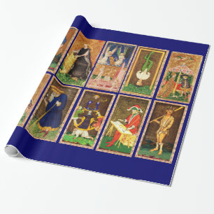 ANTIEK STREEFCIJFERS VOOR VERLENGING CADEAUPAPIER