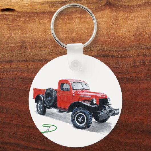 Antiek stroomwagon Sleutelhanger (Voorkant)