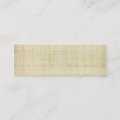 Antiek structuurpatroon mini visitekaartje (Achterkant)