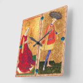 ANTIEK STUKKEN/PAGINA'S EN KONINGKONINGSTUKKEN VIERKANTE KLOK (Hoek)