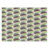 Antiek stuurmachinetraining tafelkleed (Voorkant (Horizontaal))