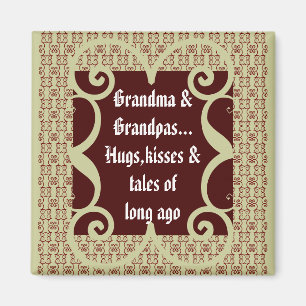 ANTIEK STYLE GRANDMA & GRANDPA MAGNET