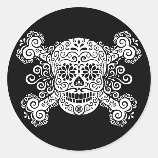 Antiek suikerriet ronde sticker (Voorkant)