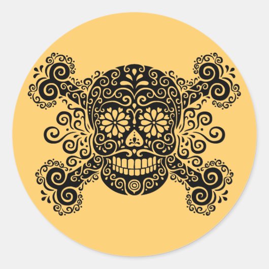 Antiek suikerriet ronde sticker (Voorkant)