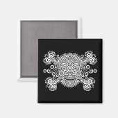 Antiek suikerschedel magneet (Voorkant / Achterkant)