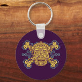 Antiek suikerschedel sleutelhanger (Voorkant)