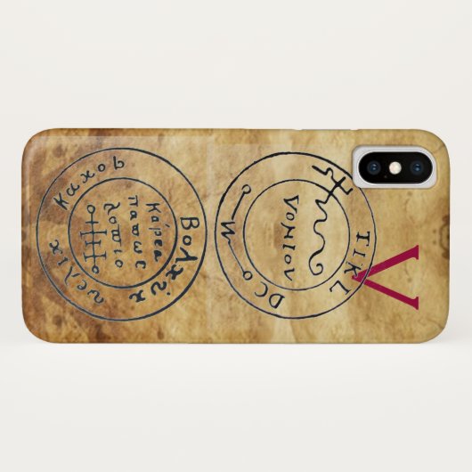 ANTIEK TALISMAN/PIRAAT-BEHANDELING MAPS PARCHMENT Case-Mate iPhone CASE (Achterkant (horizontaal))
