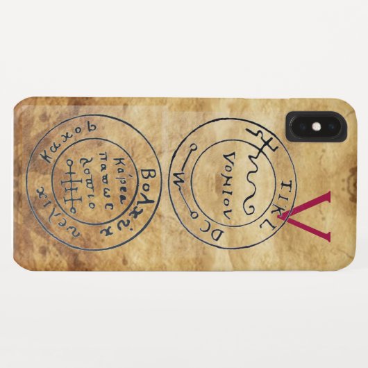 ANTIEK TALISMAN/PIRAAT-BEHANDELING MAPS PARCHMENT Case-Mate iPhone CASE (Achterkant (horizontaal))