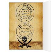 ANTIEK TALISMAN/PIRAAT TREASURE MAP (Binnen (Links))
