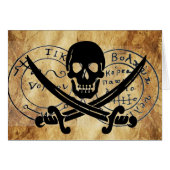 ANTIEK TALISMAN/PIRAAT TREASURE MAP (Voorkant Horizontaal)